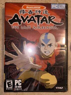 Avatar The Last Airbender 2006 PC Game CD-ROM in DVD Type Case DISC